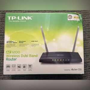 NWT Sealed in Box—TP-Link Wireless Dual Band Router AC 1200. Make me an offer.
